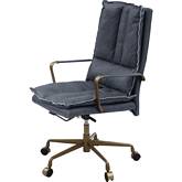 Tinzud Office Chair in Gray Leather