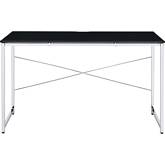 Tennos Writing Desk in Black & Chrome