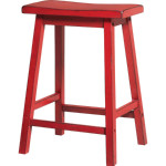 Gaucho Counter Stool in Antique Red (Set of 2)