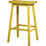 Gaucho Bar Stool in Antique Yellow (Set of 2)