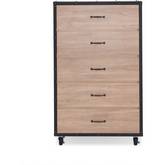 Bemis 5 Drawer Chest in Weathered Light Oak Finish