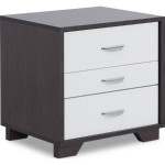 Eloy Nightstand in White & Black