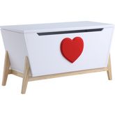 Padma Youth Chest in White with Red Heart