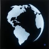 Adamas Wall Art with LED in Smoky Glass & Faux Crystal