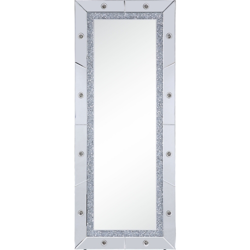 Noralie Floor Mirror in Mirror & Faux Diamonds