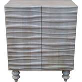 Balthazar Console Table in White Washed Finish Wood