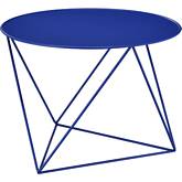 Epidia Accent End Table in Blue Finish