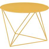 Epidia Accent End Table in Yellow Finish