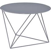 Epidia Accent End Table in Gray Finish