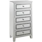 Noor Cabinet in Mirror & Faux Diamonds Inlay