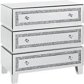 Noor Cabinet in Mirror & Faux Diamonds