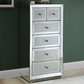 Ornat Cabinet in Mirror & Faux Diamonds Inlay