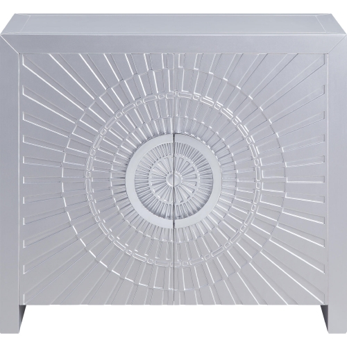 Cicero Accent Cabinet in Platinum Finish