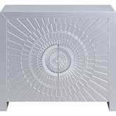 Cicero Accent Cabinet in Platinum Finish