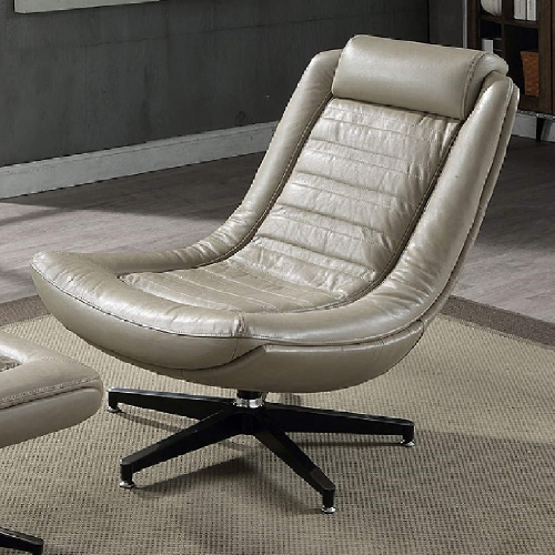 Piran Accent Chair in Twilight Top Grain Leather