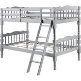 Homestead Twin over Twin Bunk Bed in Gray Wood