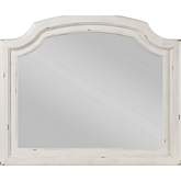 Jaqueline Mirror in Antique White Finish