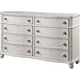 Jaqueline Dresser in Antique White Finish