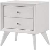 Cerys Nightstand in White Finish