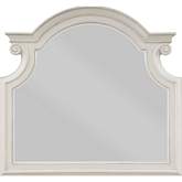 Florian Mirror in Antique White Finish Wood