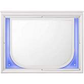 Tarian Mirror with Led in Pearl White Finish