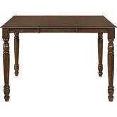 Dylan 54" Counter Dining Table in Walnut Finish