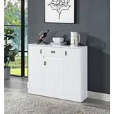 Pagan Server in High Gloss White Finish