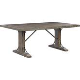 Raphaela 78" Dining Table in Weathered Cherry Finish