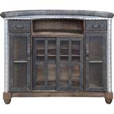 Rahma Bar in Wood, Metal & Ebony Top Grain Leather