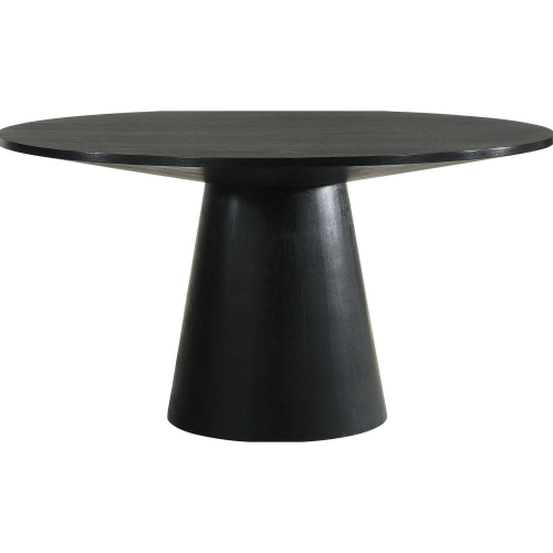 Froja 59" Round Dining Table in Black