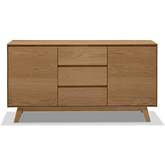 Kasem Server in Oak Finish