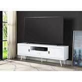 Pagan 63" TV Stand in White High Gloss Finish