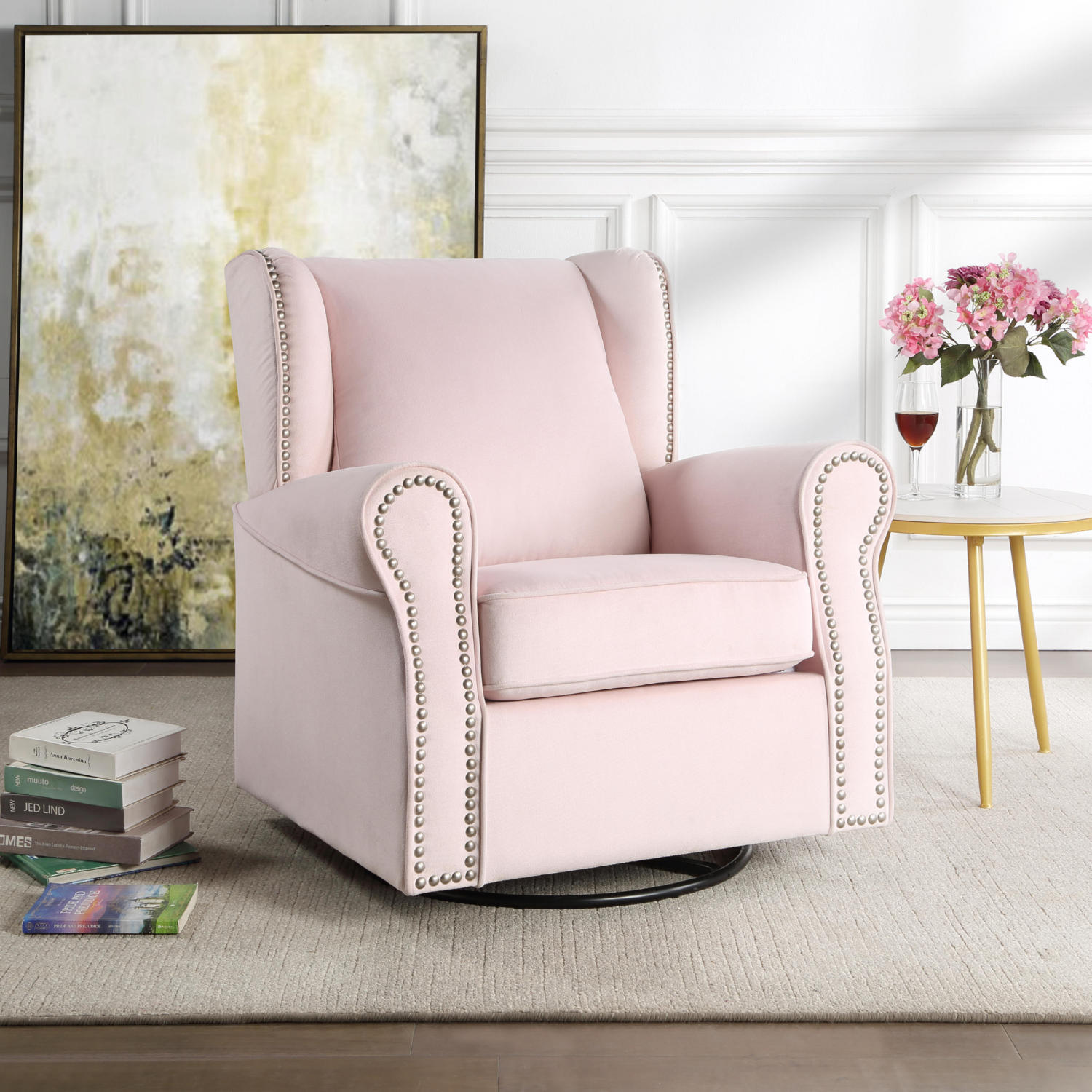 Acme Furniture Tamaki Swivel Glider Chair - Thumbnail 4