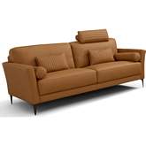 Tussio Sofa in Saddle Tan Leather