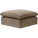 Naveen Modular Ottoman Sectional Unit in Beige Linen
