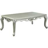 Qunsia Coffee Table in Champagne Finish
