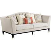 Tayden Sofa in Beige Velvet