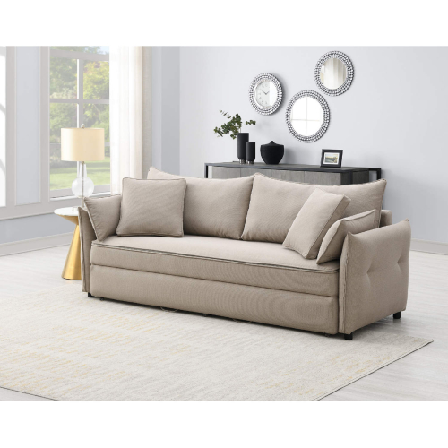Irina Sleeper Sofa in Beige Fabric