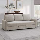 Haran Sleeper Sofa in Beige Fabric
