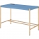 Midriaks Writing Desk in High Gloss Navy Blue & Gold Metal