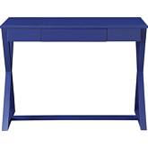 Nalo Writing Desk in Twilight Blue Finish