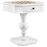 Galini Chess & Game Table in White Finish