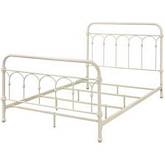 Citron Full Bed in White Metal