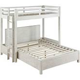 Celerina Twin Loft Bed in Weathered White Finish