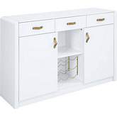 Paxley Server in High Gloss White & Gold
