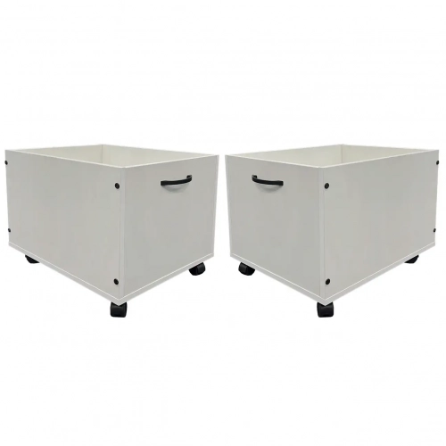 Aurea 2 Piece Toy Box Set with Wheels