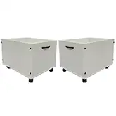 Aurea 2 Piece Toy Box Set with Wheels