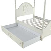Dorothy Twin Trundle Bed in Ivory Finish