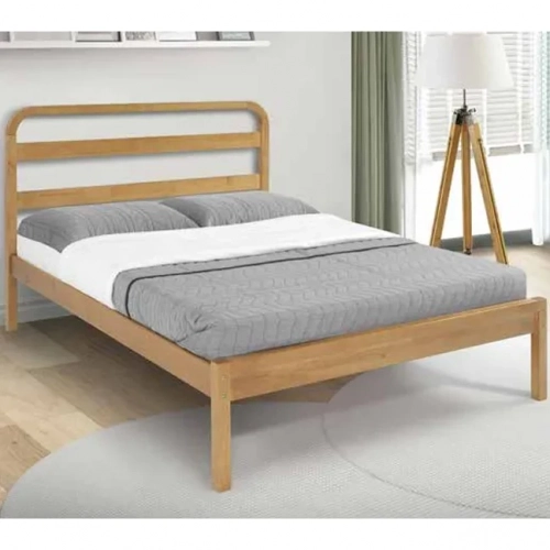 Shamia Full Bed in Natural Finish Wood