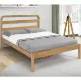 Shamia Full Bed in Natural Finish Wood
